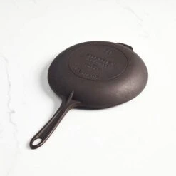 Smithey Ironware No. 10 Cast Iron Chef Skillet -BBQ Depot 10C Angle Back 720x bf155b46 8b87 4a67 aa2f 489fc00ff740