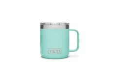 YETI 10 Oz Rambler Mug W/ Magslider Lid -BBQ Depot 190300 Rambler 10oz Stackable Mug Single Unit Front Seafoam 1680x1024 1