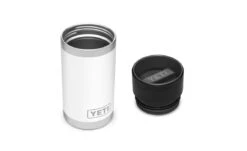 YETI Rambler 12 Oz Bottle With Hotshot Cap -BBQ Depot 190554 Website Assets Studio Rambler Bottle 12oz White Angled with Hot Shot Lid 1680x1024 1