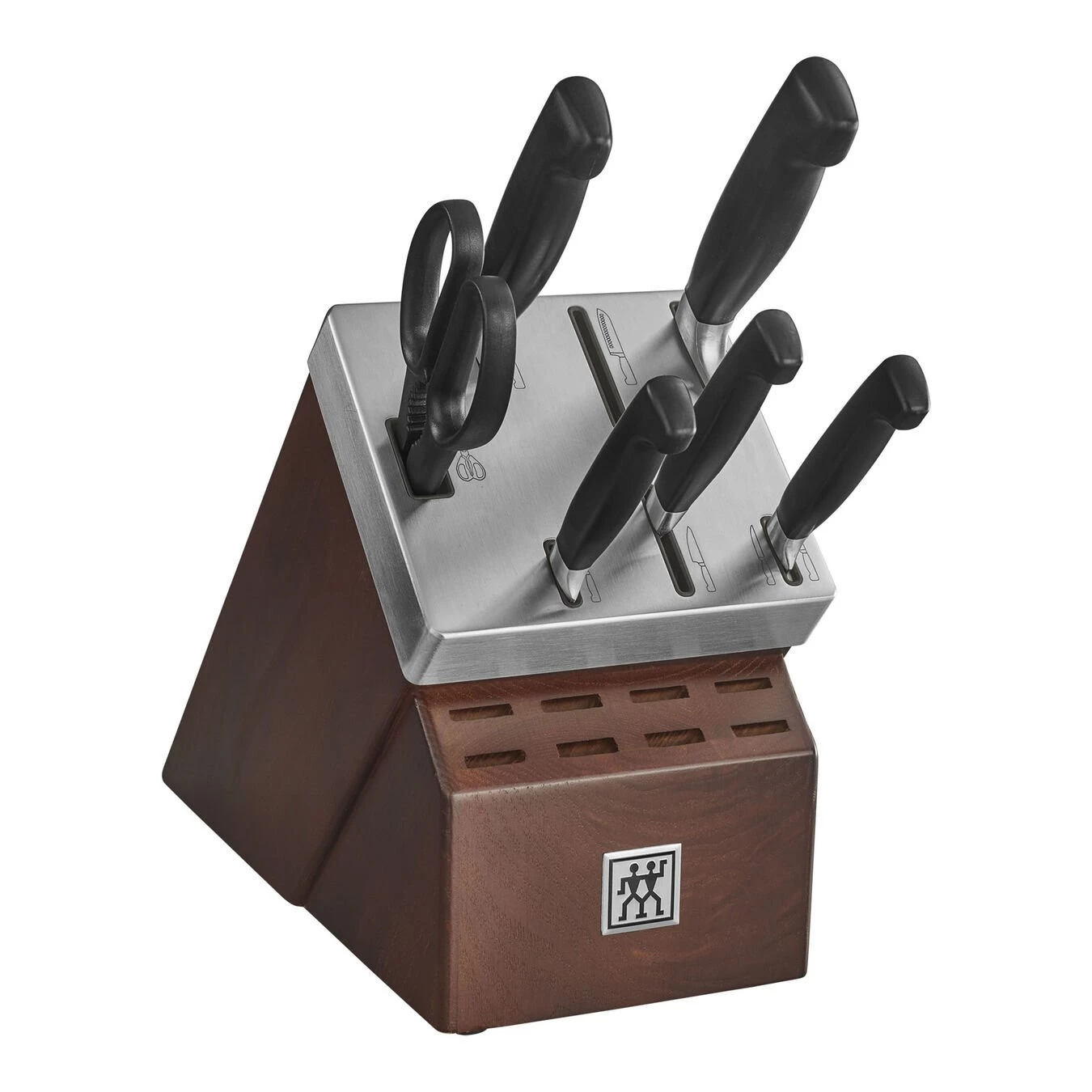 Zwilling Four Star 7pc Self Sharpening Knife Block Set 1 Zwilling Four Star 7pc Self Sharpening Knife Block Set