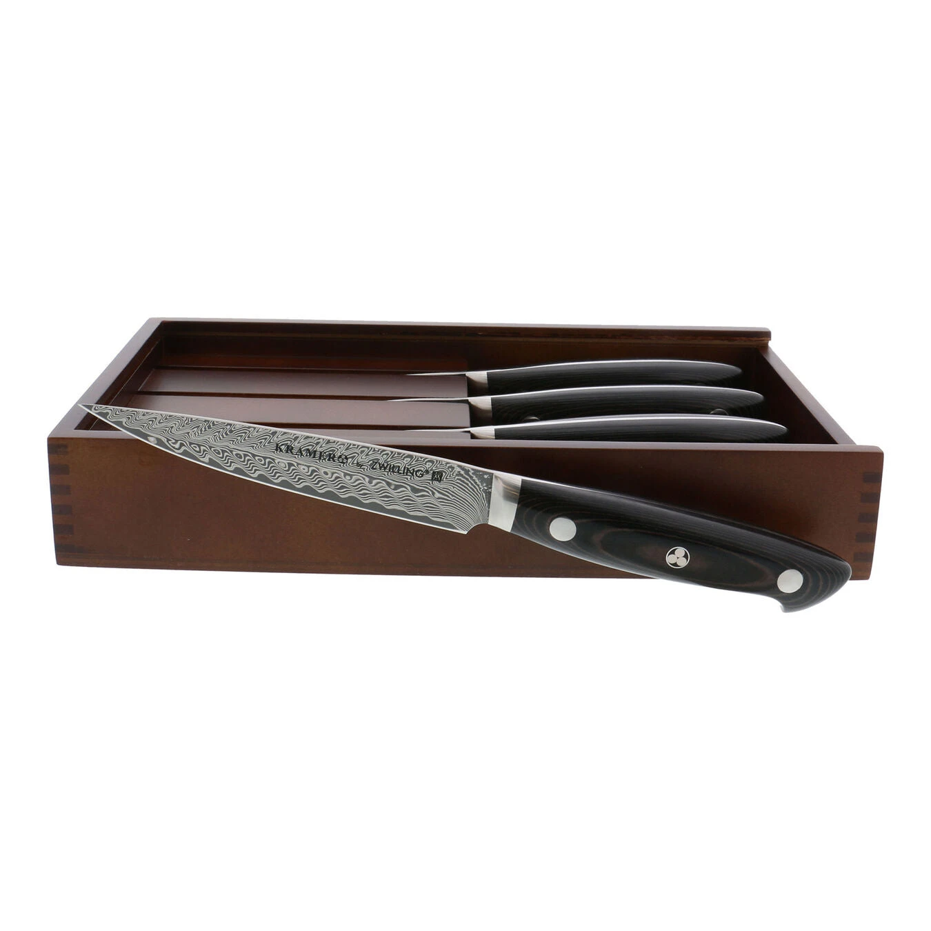 ZWILLING KRAMER - Euroline Stainless Damascus Collection 4-pc, Steak Knife Set 1 ZWILLING KRAMER - Euroline Stainless Damascus Collection 4-pc, Steak Knife Set