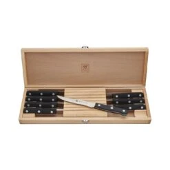 Zwilling Twin Gourmet 8-Piece Steak Knife Set W/ Wood Case