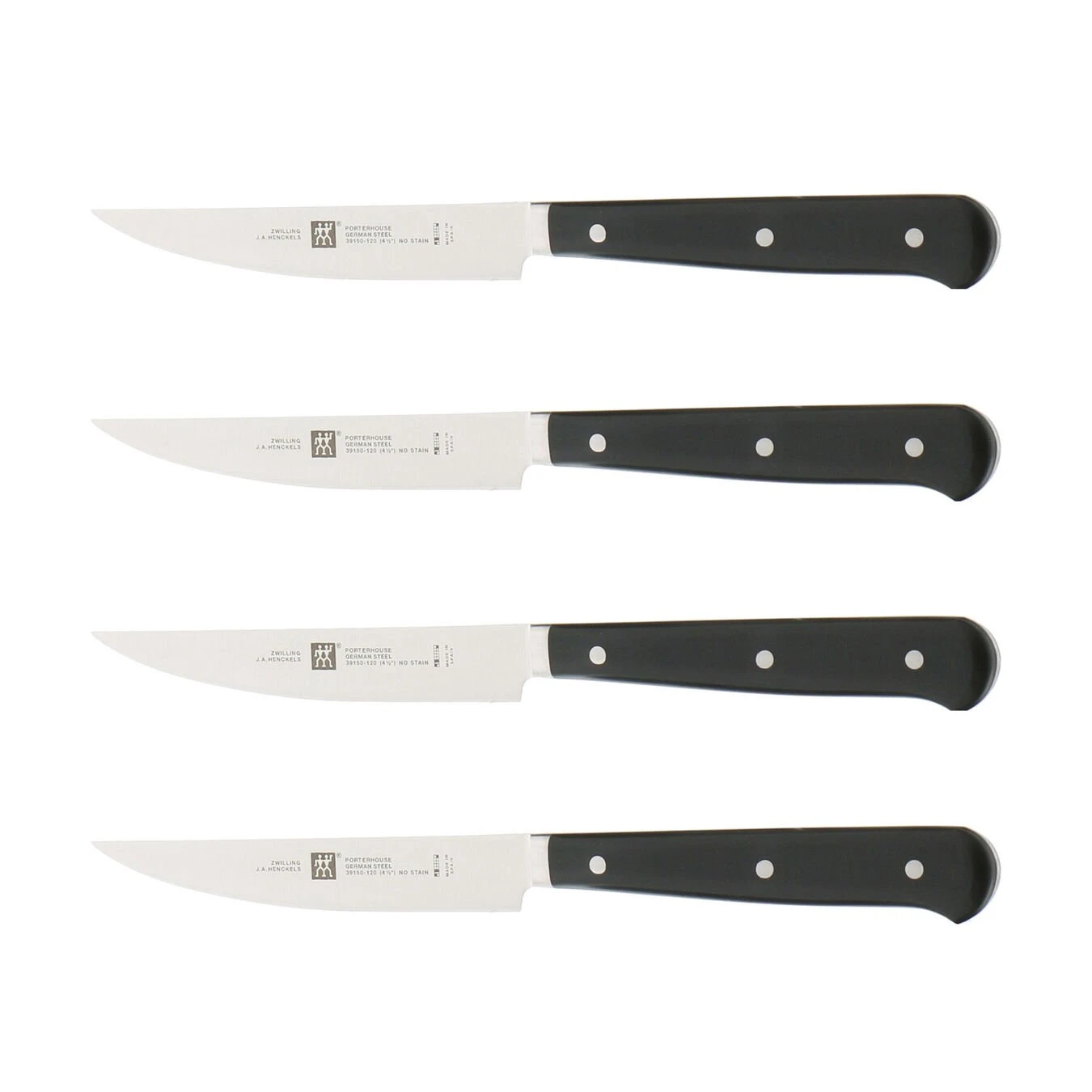 Zwilling 4-Piece Porterhouse Steak Knife Set W/ Beechwood Box 3 Zwilling 4-Piece Porterhouse Steak Knife Set W/ Beechwood Box - Image 3