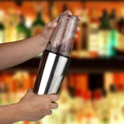 Harold Imports Co Bar Boston Cocktail Shaker With Recipes -BBQ Depot 48036 INUSE1