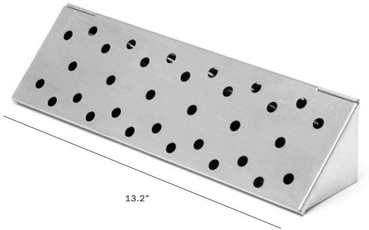 Charcoal Companion Stainless Steel V-Shape Smoker Box 2 Charcoal Companion Stainless Steel V-Shape Smoker Box - Image 2