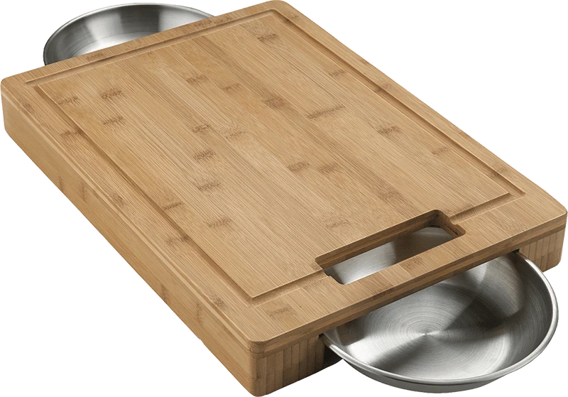 Napoleon Professional Cutting Board Set W/ 2 Stainless Steel Bowls 70012 1 Napoleon Professional Cutting Board Set W/ 2 Stainless Steel Bowls 70012