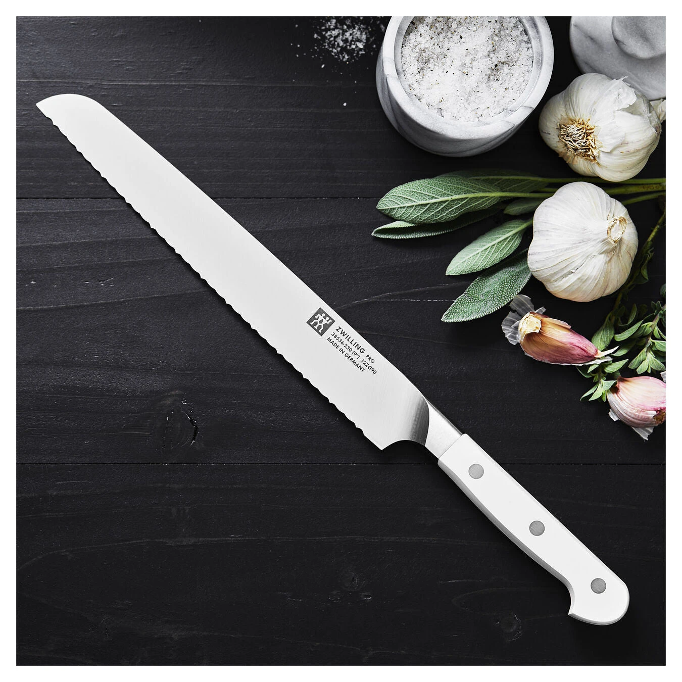 Zwilling Pro Le Blanc 9" Bread Knife 2 Zwilling Pro Le Blanc 9" Bread Knife - Image 2