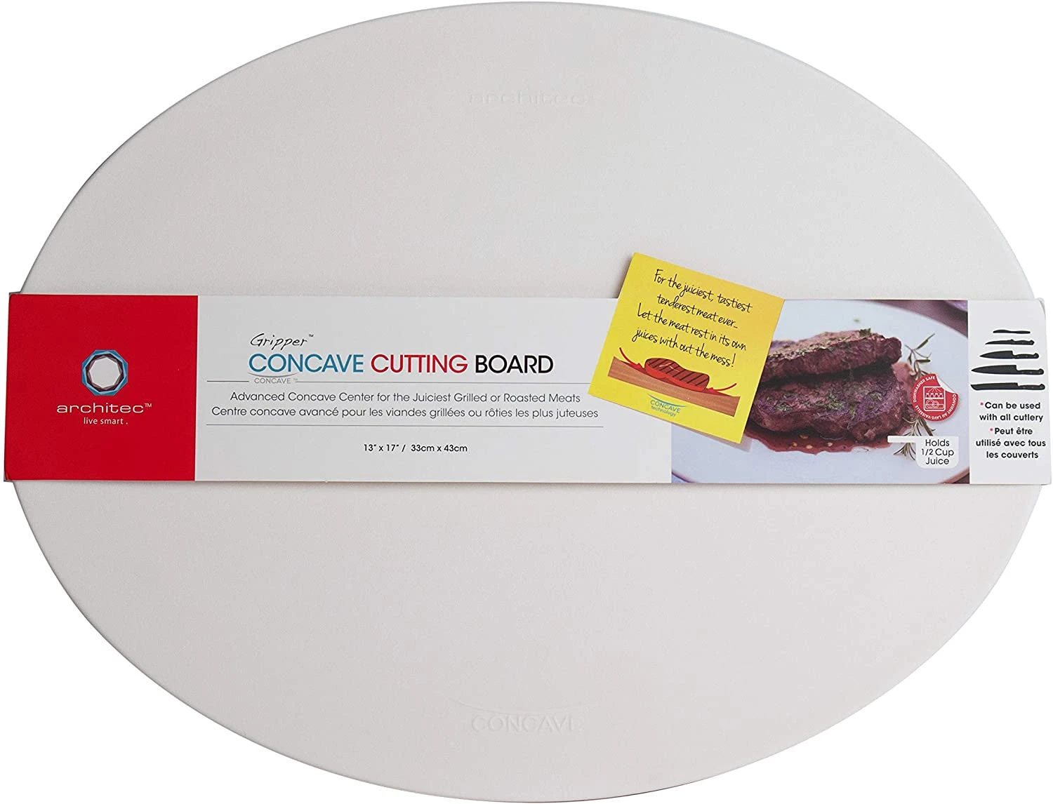 Architec® Poly Gripper Concave Cutting Board 2 Architec® Poly Gripper Concave Cutting Board - Image 2
