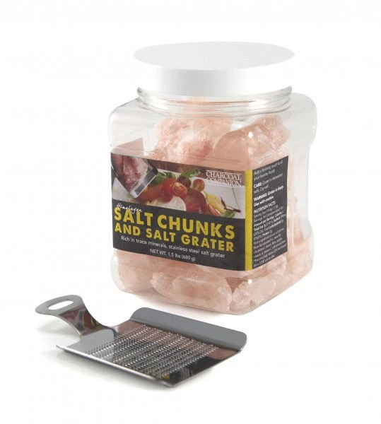 Charcoal Companion Himalayan Salt Chunks With Salt Grater 1 Charcoal Companion Himalayan Salt Chunks With Salt Grater