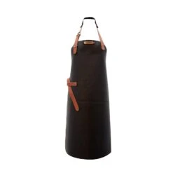 Xapron Kansas Leather Apron -BBQ Depot Kansas Black Full Apron