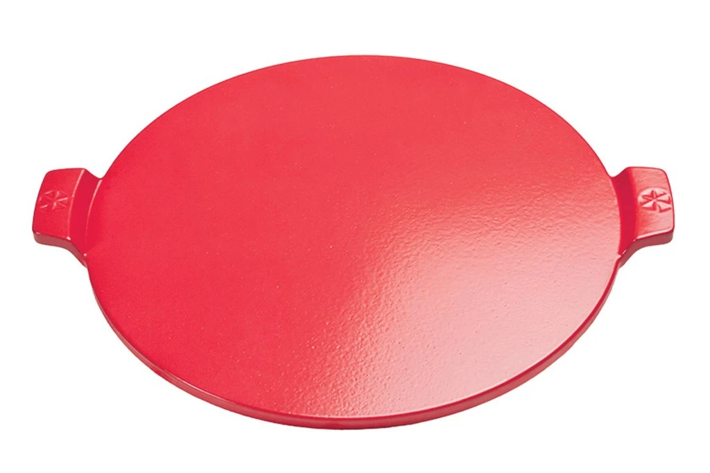Pizzacraft 14.5" ThermaBond™ Round Glazed Pizza Stone With Handles – Red 1 Pizzacraft 14.5" ThermaBond™ Round Glazed Pizza Stone With Handles – Red