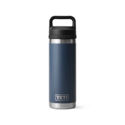 YETI Rambler 18 Oz Bottle With Chug Cap -BBQ Depot W Drinkware BottleChug 18oz Navy Studio PrimaryB
