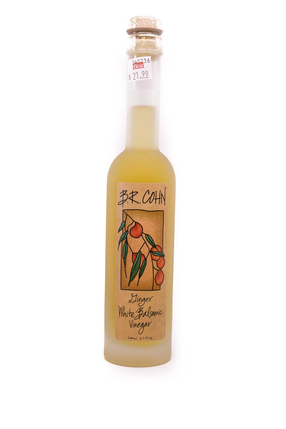 B.R. Cohn: Ginger White Balsamic Vinegar, 200ml 1 B.R. Cohn: Ginger White Balsamic Vinegar, 200ml