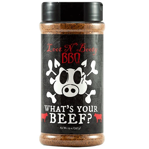 Loot N' Booty BBQ What's Your Beef – 14 OZ 1 Loot N' Booty BBQ What's Your Beef – 14 OZ
