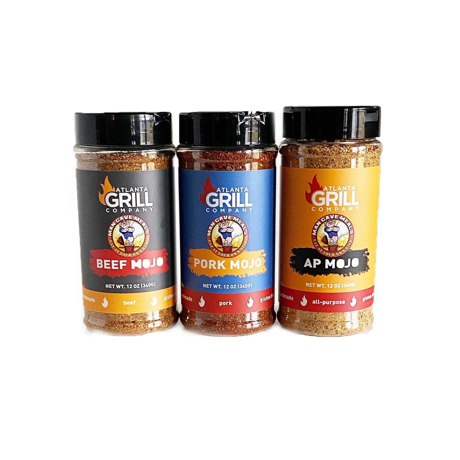 Atlanta Grill Company/ Man Cave Meals: 3-Rub Set 1 Atlanta Grill Company/ Man Cave Meals: 3-Rub Set